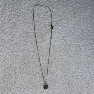 Elegant Gold Necklace with Blue Moon Pendant